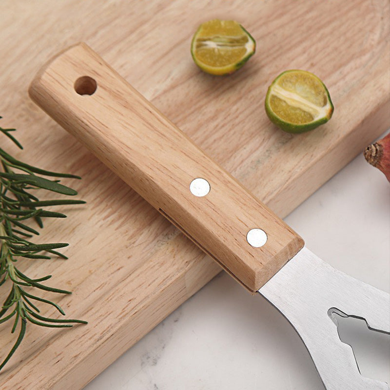 Arenzza multifunction putty knife with wooden handle, ideal for scraping and applying putty in tools and garden projects.