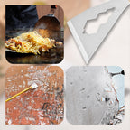 Arenzza multifunction putty knife with wooden handle, ideal for tools and garden projects, showing the blade and ergonomic handle.