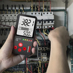 Arenzza Portable Smart Auto Digital Multimeter showing digital display and test probes on a white background.