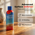 Arenzza wood floor restoration tool with high-gloss finish, designed for restoring and protecting home wood surfaces.
