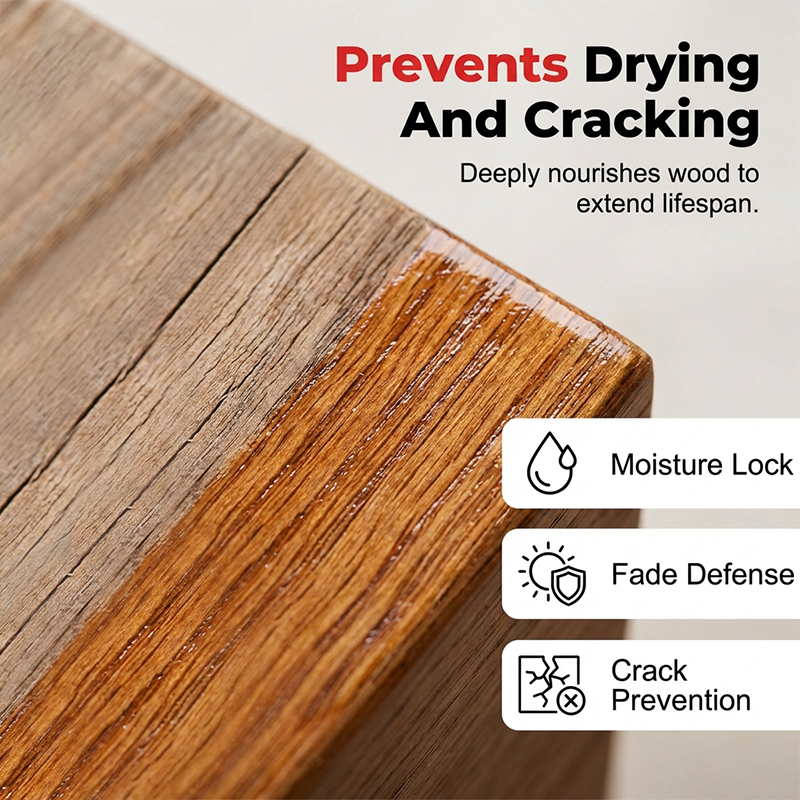 Arenzza wood floor restoration tool with high-gloss shine finish, suitable for home surfaces, in a clean and organized setting.
