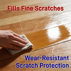 Arenzza wood floor restore and protect tools with high-gloss shine on polished wooden surface for home surfaces.