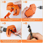 Arenzza multipurpose drill bit grinding sharpener for tools and garden equipment, with a compact design and adjustable sharpening angle.