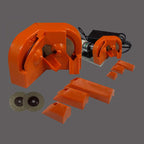 Arenzza multipurpose drill bit grinder sharpener for tools and garden equipment, shown with grinding wheel and tool in use.