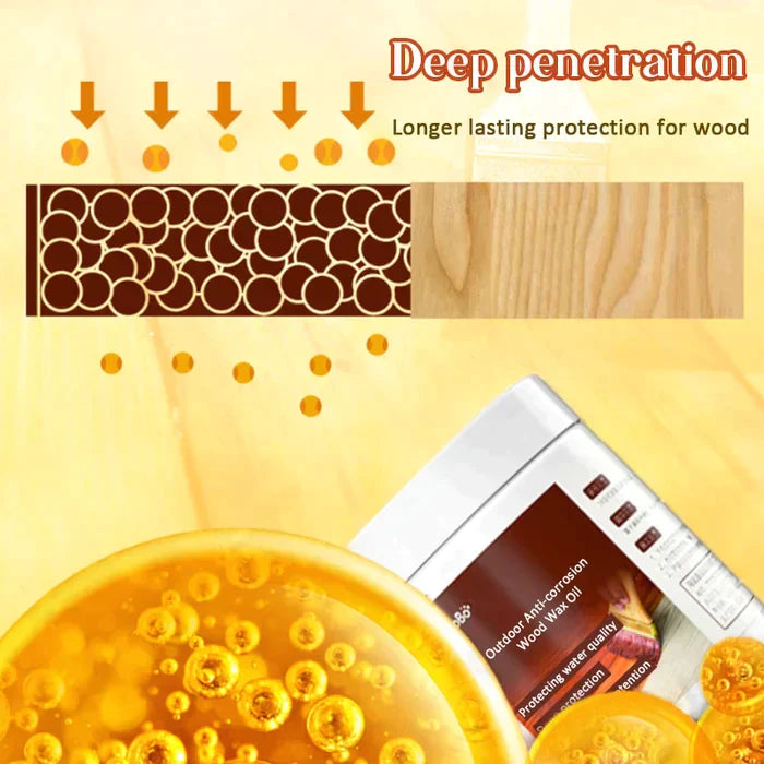 Arenzza wood cleaner and polish with a premium brush for waterproof and corrosion-resistant wood surface care tools.
