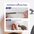 Arenzza double-head skirting thread seamless nail tool for tools and garden applications, shown with two metal nail tips.