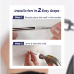 Arenzza double-head skirting thread seamless nail tool for tools and garden applications, shown with two metal nail tips.