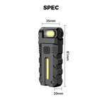 Arenzza LED work light with 180° rotating head, bright illumination for tools and garden tasks, compact and durable design
