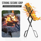 Arenzza durable foldable firewood tongs for tools and garden use, featuring a sturdy design and ergonomic handles.