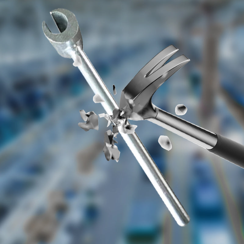Arenzza door hinge gap adjustment wrench in black, showing its compact design with a handle and wrench head for easy hinge adjustments.
