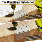 Arenzza Door Hinge Jig Kit with various tool components for precise door hinge installation in a tools and garden setting.