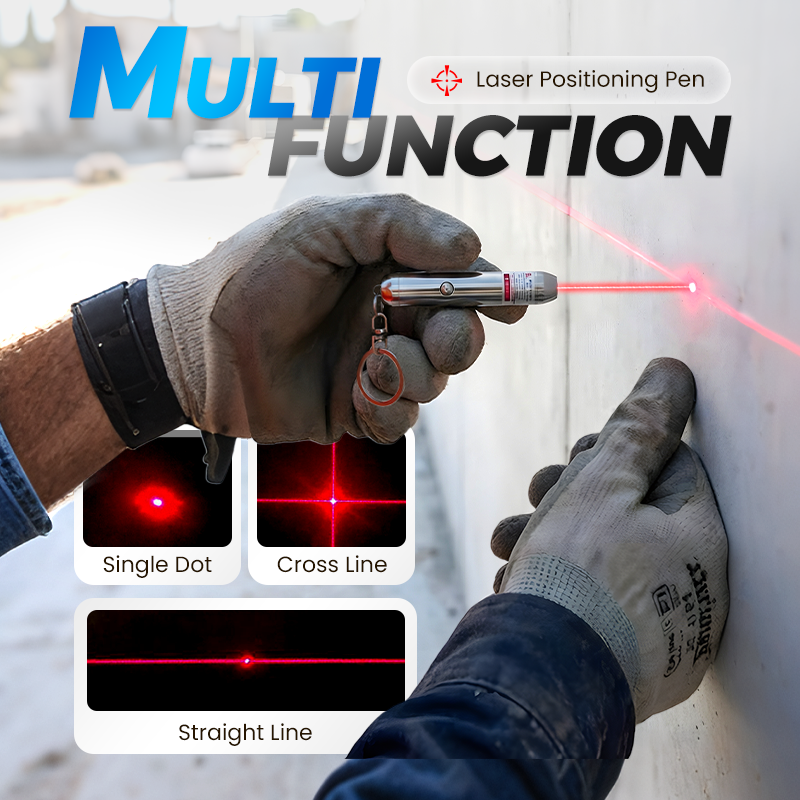 Arenzza portable multi-pattern laser positioning pen with adjustable laser patterns, ideal for tools and garden applications.
