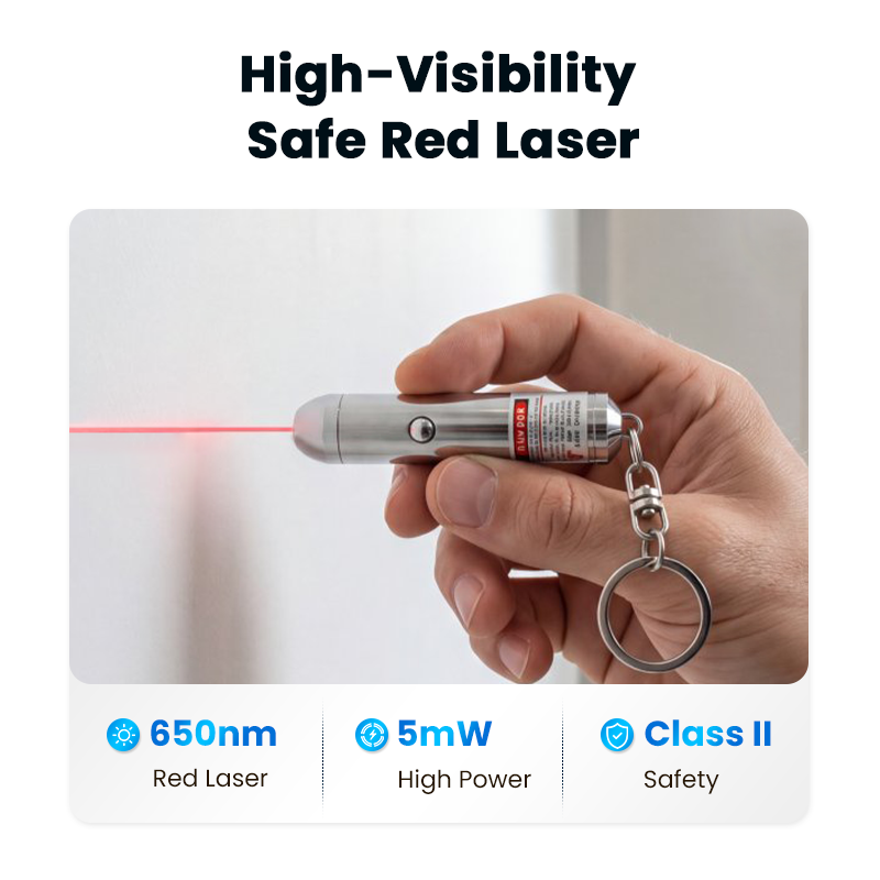 Arenzza portable multi-pattern laser positioning pen for tools and garden use, with laser patterns displayed on a plain background.