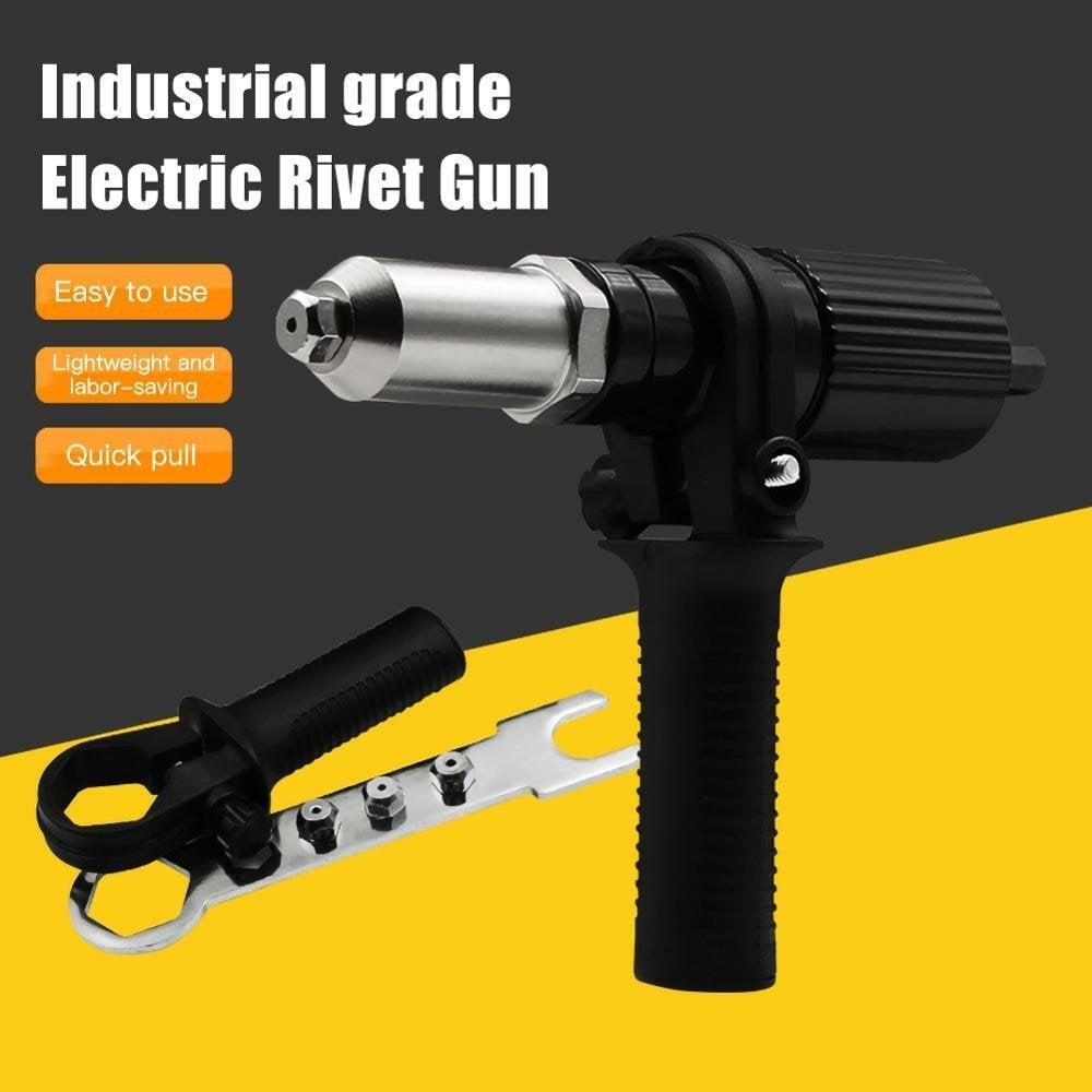 Arenzza pneumatic core-pulling electric drill rivet machine for tools and garden applications, shown with metal components and operational parts.