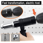 Arenzza pneumatic core-pulling electric drill rivet machine for tools and garden use, featuring a compact design and control knobs.