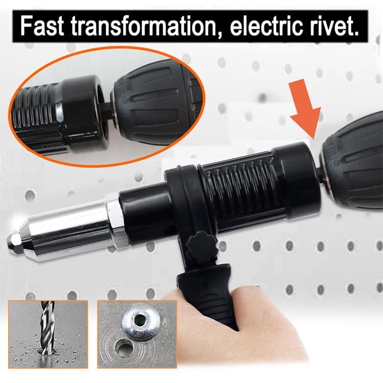 Arenzza pneumatic core-pulling electric drill rivet machine for tools and garden use, featuring a compact design and control knobs.