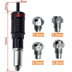Arenzza pneumatic core-pulling electric drill rivet machine for tools and garden use, with a sturdy metal body and ergonomic handle.