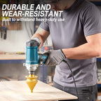 Arenzza diamond chamfering bit for angle grinder, shown mounted on a power tool, ideal for precise edge finishing in tools and garden projects.