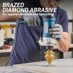 Arenzza diamond chamfering bit for angle grinders, featuring a metal shank and diamond-coated cutting surface for precise chamfering tasks.