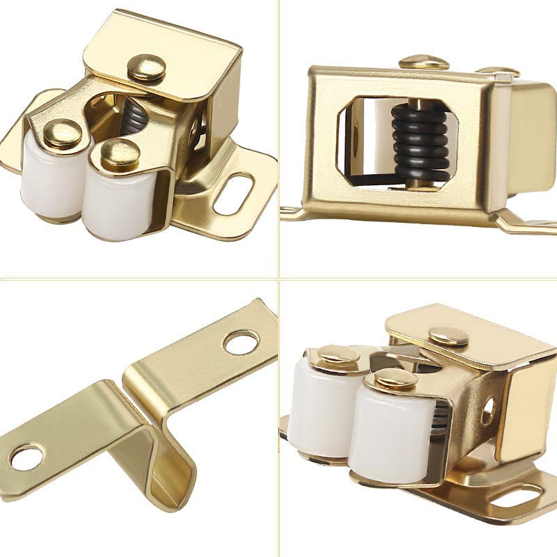 Arenzza stainless steel cabinet door snaps, tools and garden hardware for securing cabinet doors in a natural, durable finish