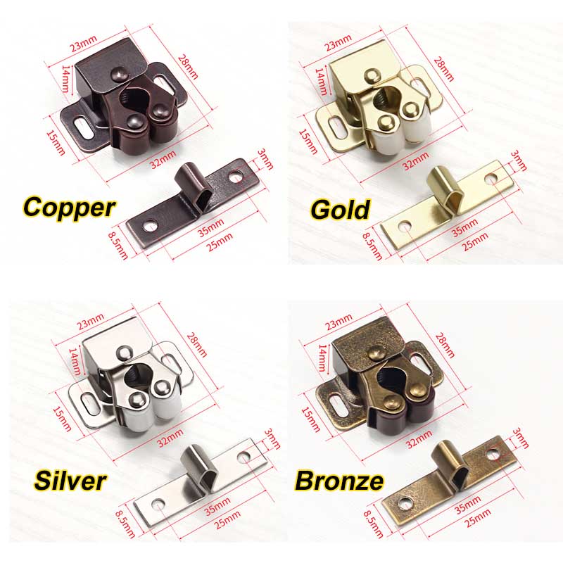 Arenzza stainless steel cabinet door snaps, durable tools and garden hardware for secure cabinet closure and repair.