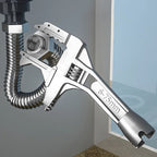Arenzza multifunctional bathroom wrench tool with adjustable jaws and handle for plumbing and maintenance tasks.
