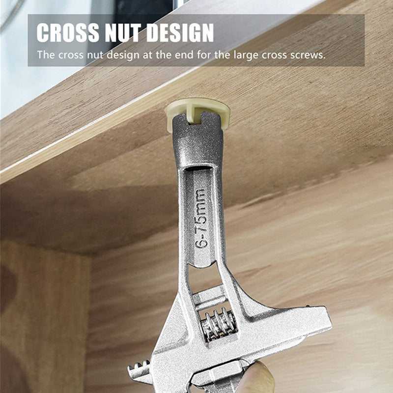 Arenzza multifunctional bathroom wrench tool with adjustable handles, designed for plumbing and repair tasks in tools and garden.