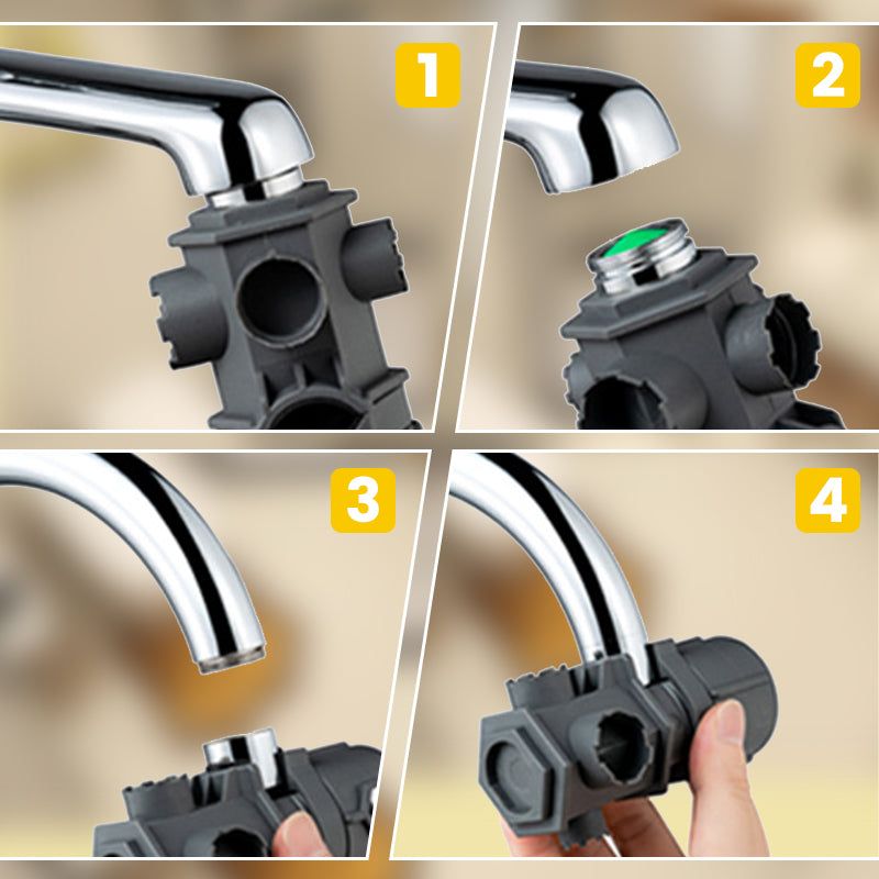 Arenzza all-in-one wrench tool set for faucets, featuring multiple adjustable tools for plumbing repairs.