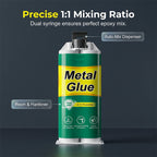 Arenzza high-strength AB metal repair glue tube for tools and garden repairs, with applicator tip visible in the image.