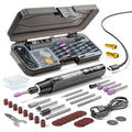Arenzza portable electric polishing and grinding kit with various attachments for tools and garden projects.
