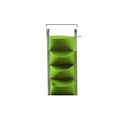 Arenzza space-saving vertical planter bags for gardening, displayed hanging on a wall with lush green plants.