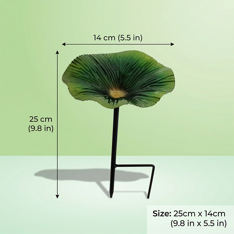 Arenzza vibrant garden flower stake bird feeder with colorful flowers and a bird figure, ideal for outdoor garden decor and bird watching