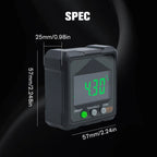 Arenzza IP54 waterproof magnetic digital angle gauge with display, used for precise angle measurements in tools and garden applications.