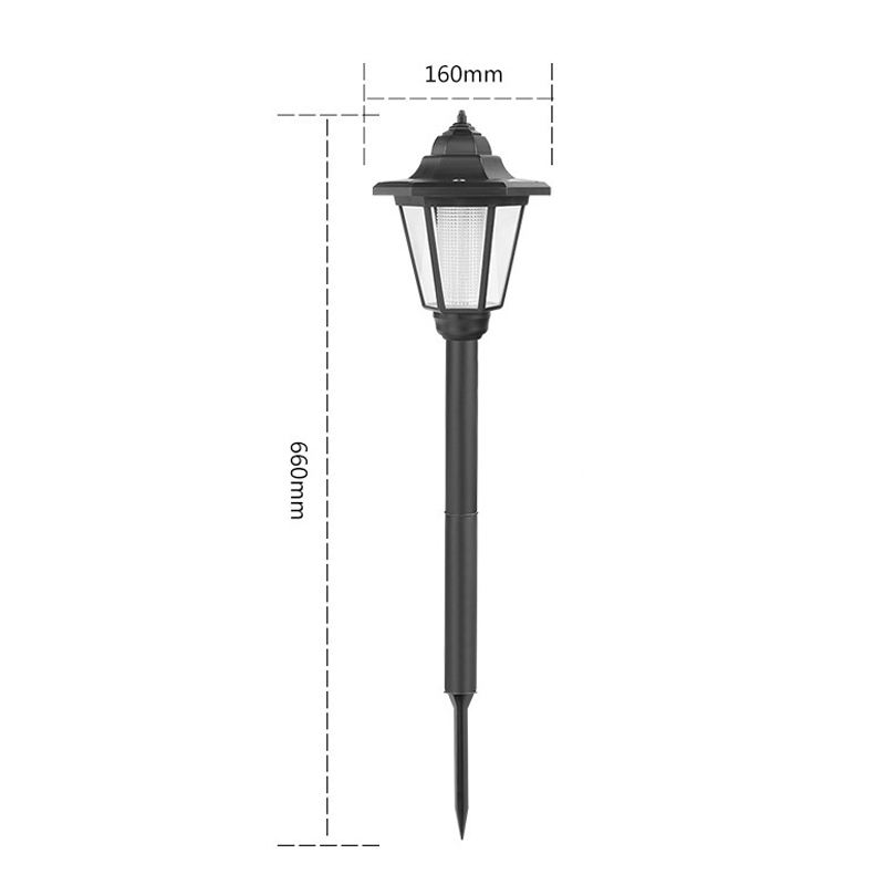Vintage solar-powered hexagonal garden lights by Arenzza, showing outdoor lights with solar panels and decorative hexagon shape.