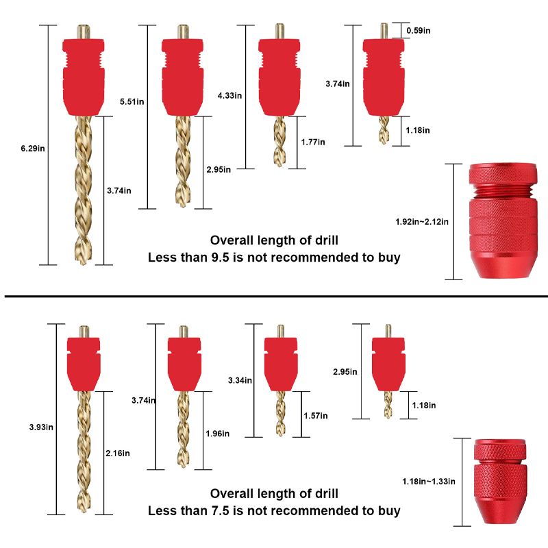 Arenzza aluminum alloy quick change drill bit adapter for tools and garden use, showing the compact, metallic drill bit attachment.