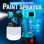 Arenzza cordless electric paint sprayer in black with a spray nozzle, designed for fast, clean DIY painting projects.