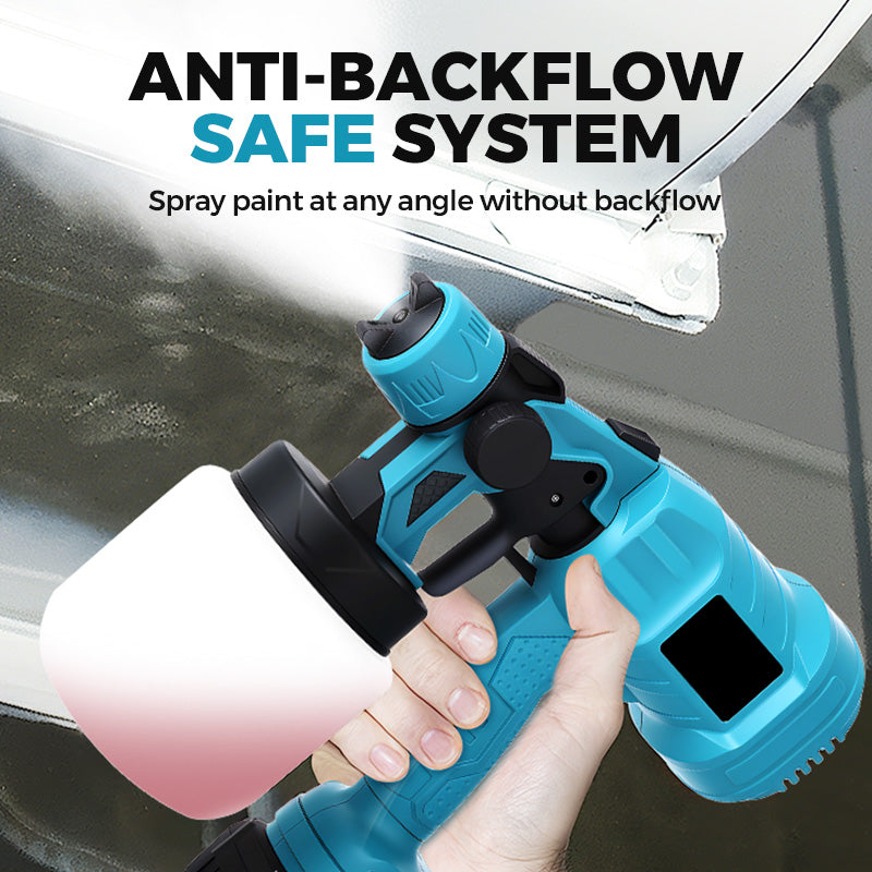 Arenzza cordless electric paint sprayer with a nozzle and spray gun, ideal for fast, clean DIY painting projects.