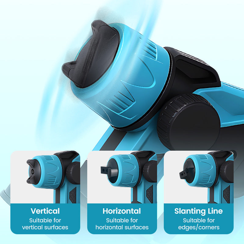 Arenzza cordless electric paint sprayer with a sleek design, ready for DIY painting projects, showcasing its compact, handheld tool.