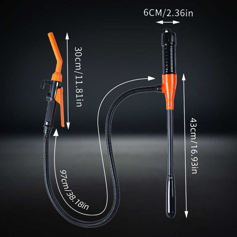 Arenzza battery powered liquid transfer pump for fuel, water, and oils, featuring auto-stop function and ergonomic design.