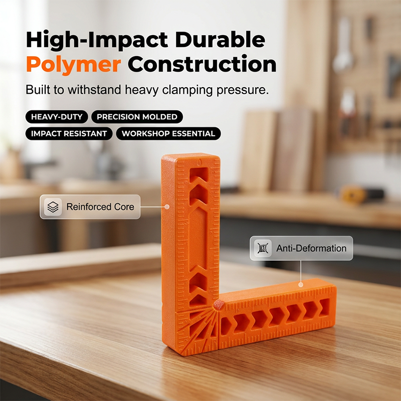Arenzza 90-degree carpenter's square set for precise angle measurements, featuring a sturdy metal construction for woodworking and construction.
