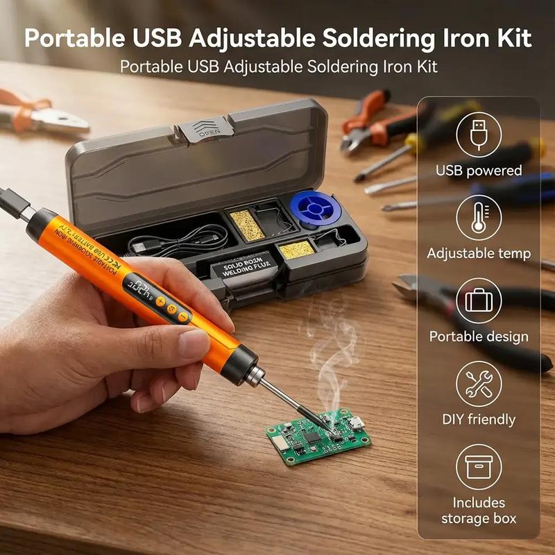 Arenzza portable electric polishing and sanding kit with various attachments for surface finishing and restoration.