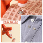 Arenzza metal snap buttons with fastener pliers tool kit for fabric and craft projects, featuring various snap fasteners and pliers.