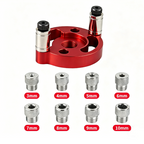 Arenzza Self-Centering Dowel Jig Kit for precise woodworking and perfect wood joints, featuring drill guide and adjustable components.