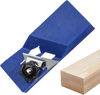Arenzza hand plane gypsum board cutting tool for precise drywall trimming, shown on a workbench with blade and handle details.