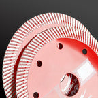 Arenzza ultra-thin master cutting disc for corrugated tiles, tool accessory, shown with a close-up of the disc's edge and surface.