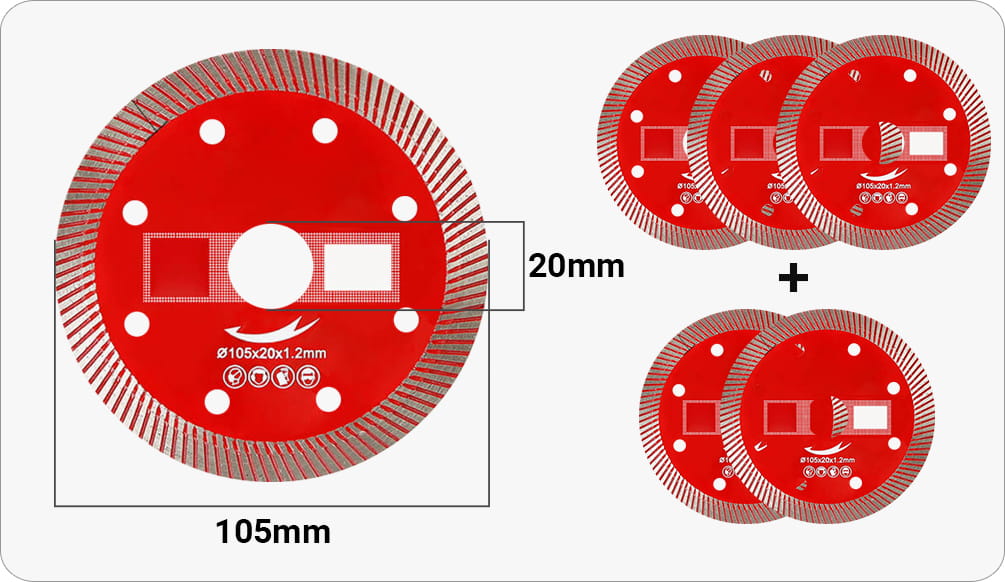 Arenzza ultra-thin master cutting disc for corrugated tiles, tool for precise tile cutting in Tools & Garden category.