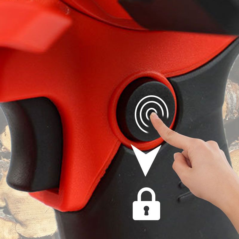 Arenzza Mini 6-inch rechargeable chain saw with battery, shown with a compact design ideal for garden and tool cutting tasks.