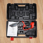 Arenzza mini 6-inch rechargeable chain saw with battery, showing the compact power tool for gardening and cutting tasks.