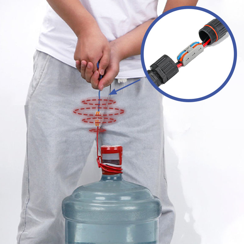 Arenzza outdoor waterproof electrical wire connector with secure grip and weatherproof design for garden and outdoor electrical wiring.