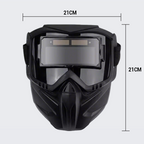 Arenzza auto-darkening welding mask with adjustable headgear, safety viewing window, and full-face coverage for welding safety.